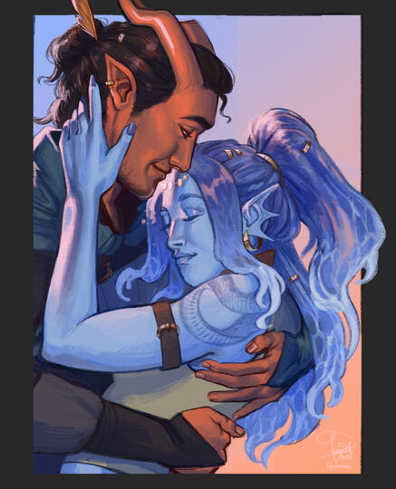 Waist-up (+ additional character)