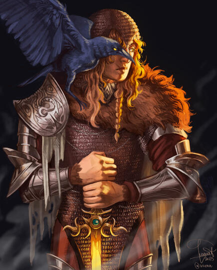 Waist-up (+ background elements)