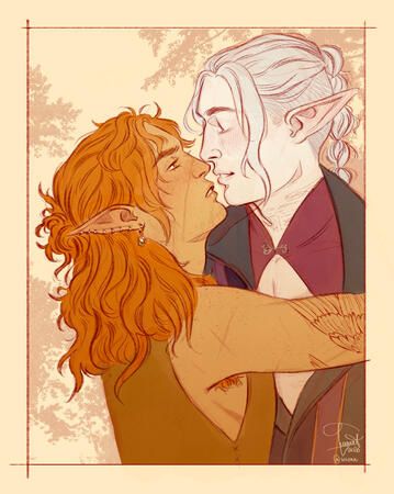 Portrait (+ additional character + flat color)